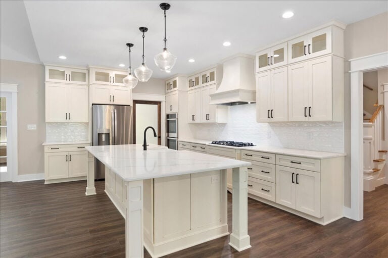 White Kitchen Cabinets And Countertop | Kitchen Remodeling